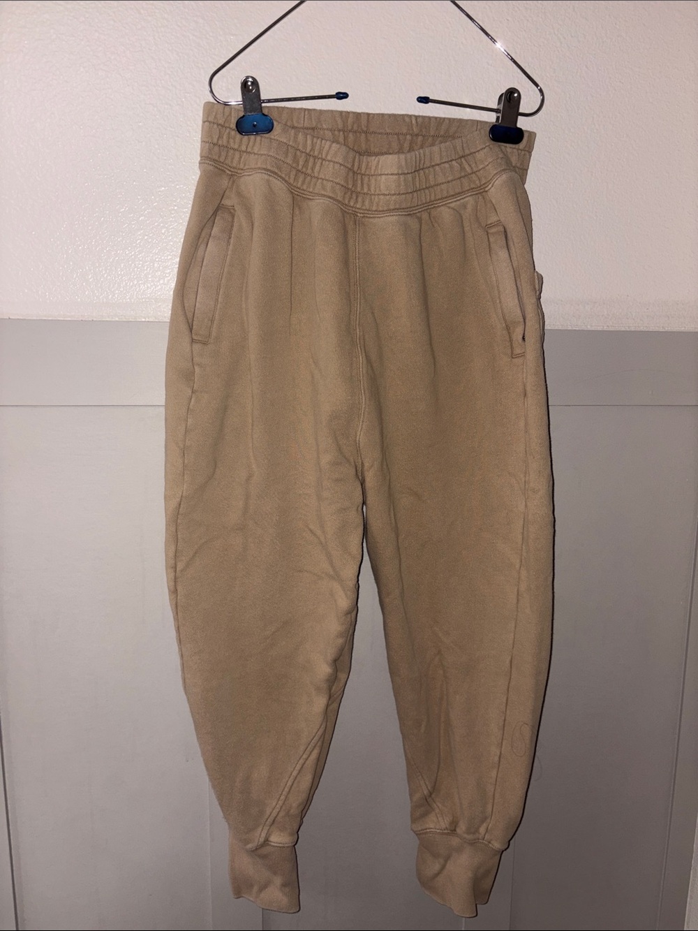 FP Movement by Free People Tan Fleece Jogger Pants
